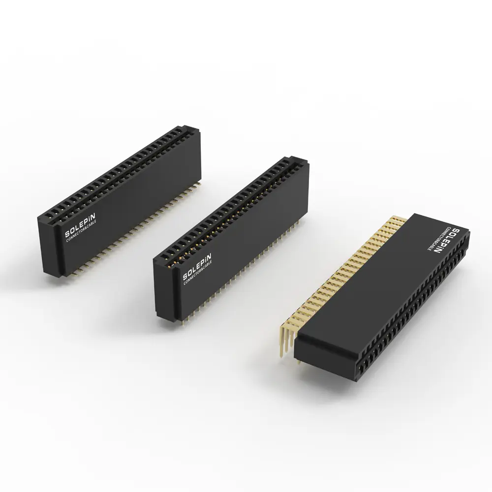 Card edge connector series for PCB module and slot applications