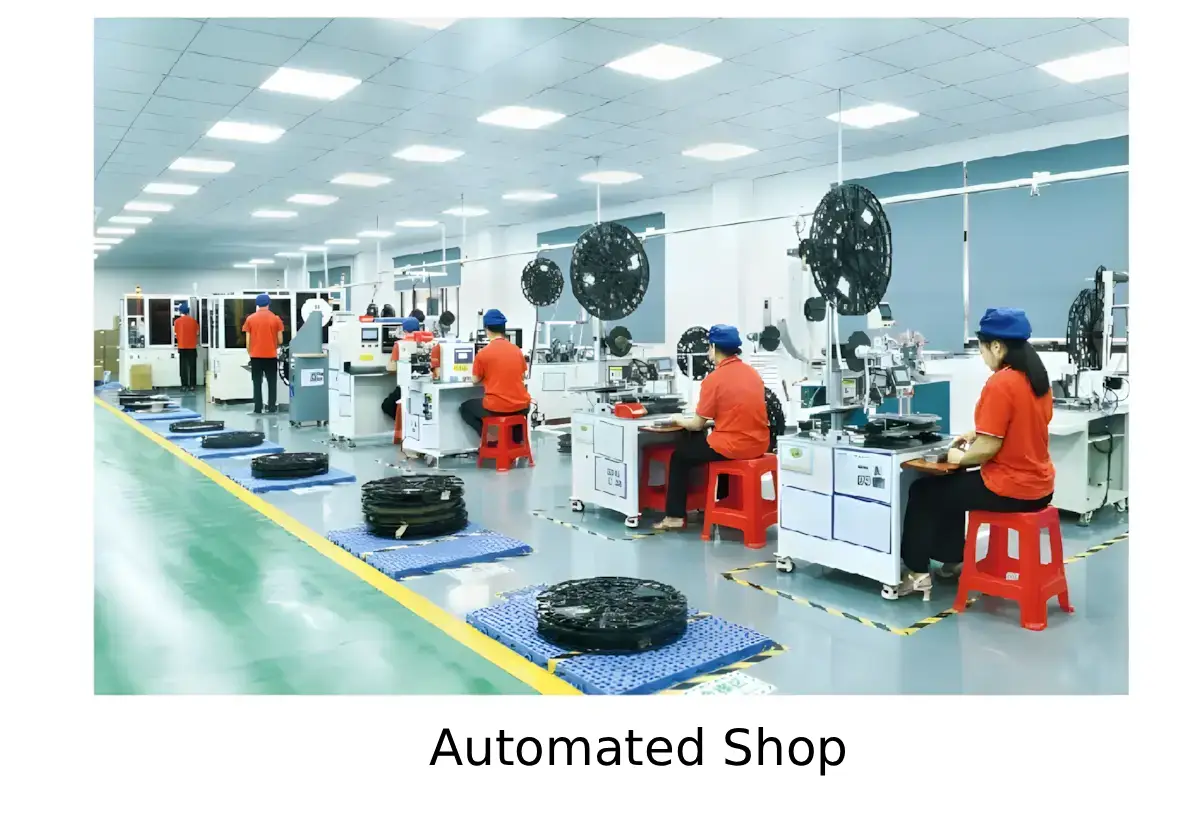 Wire harness automation production line from the Solepin factory equipment presentation