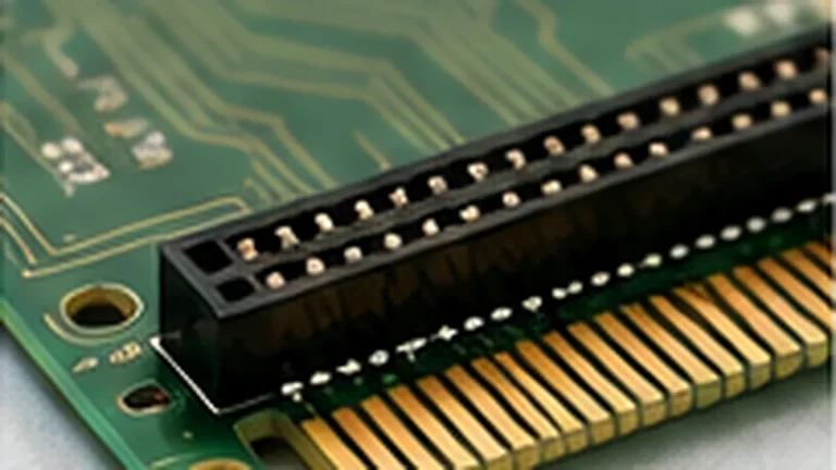 Printed circuit card edge connector beside PCB edge contacts