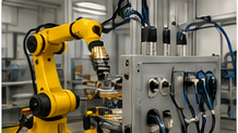 Industrial automation equipment with accessible circular connector and cable routing points