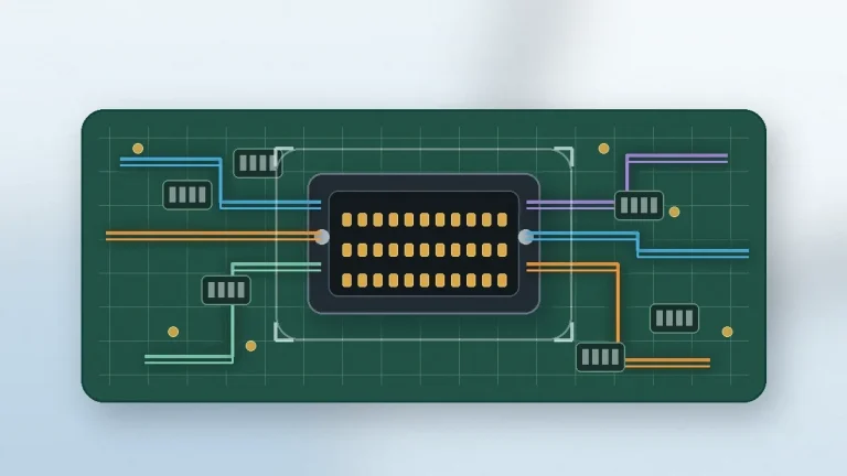 High-speed connector on a PCB with multiple routed differential signal paths