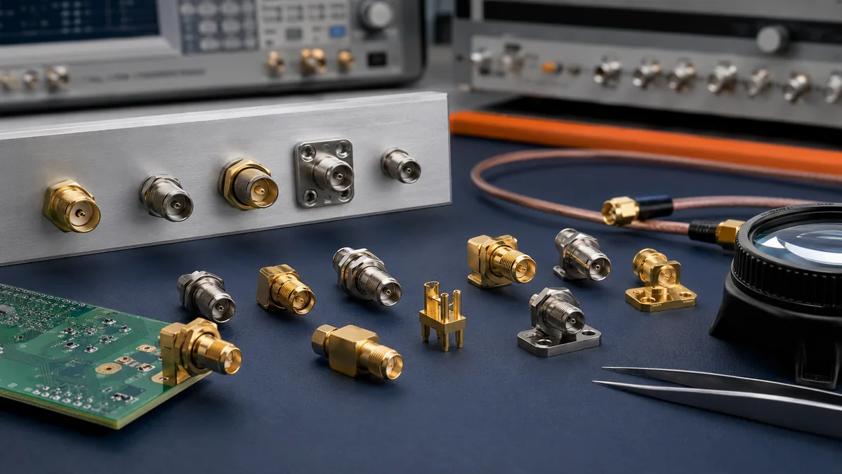 SMA connector types arranged for mounting style and sourcing review