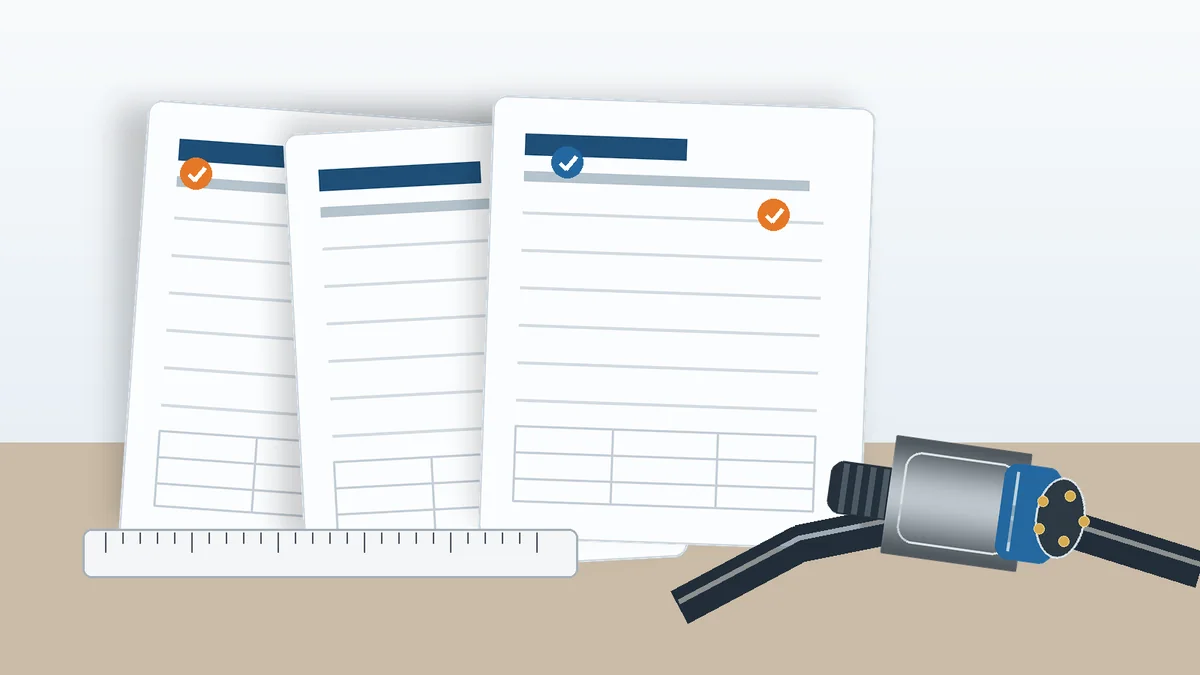 Connector drawing BOM and cable assembly RFQ review package